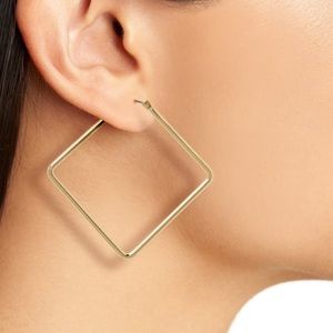 Uncommon James Girl Boss Rectangular Hoops